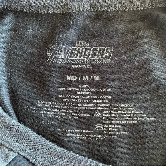 MARVEL AVENGERS INFINITE WAR T-SHIRT SIZE M - Picture 5 of 6
